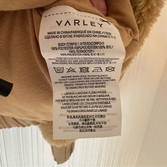VARLEY Appleton Half-Zip Pullover Sherpa/Fleece/Mustard Gold/ Tan - Picture 11 of 11